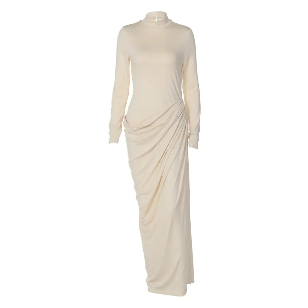 Backless Button-Front Long Sleeve Dress - Women¡¯s Dresses