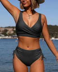 Fashion Strappy Bikini Swimsuit Woman - Black / 2XL - Summer Clothing 2026