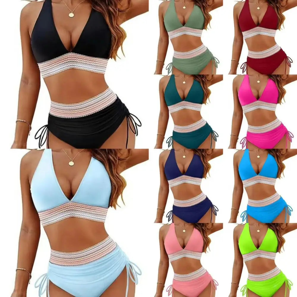 Fashion Women’s High Waist Bikini Split Suit - Summer Clothing 2026