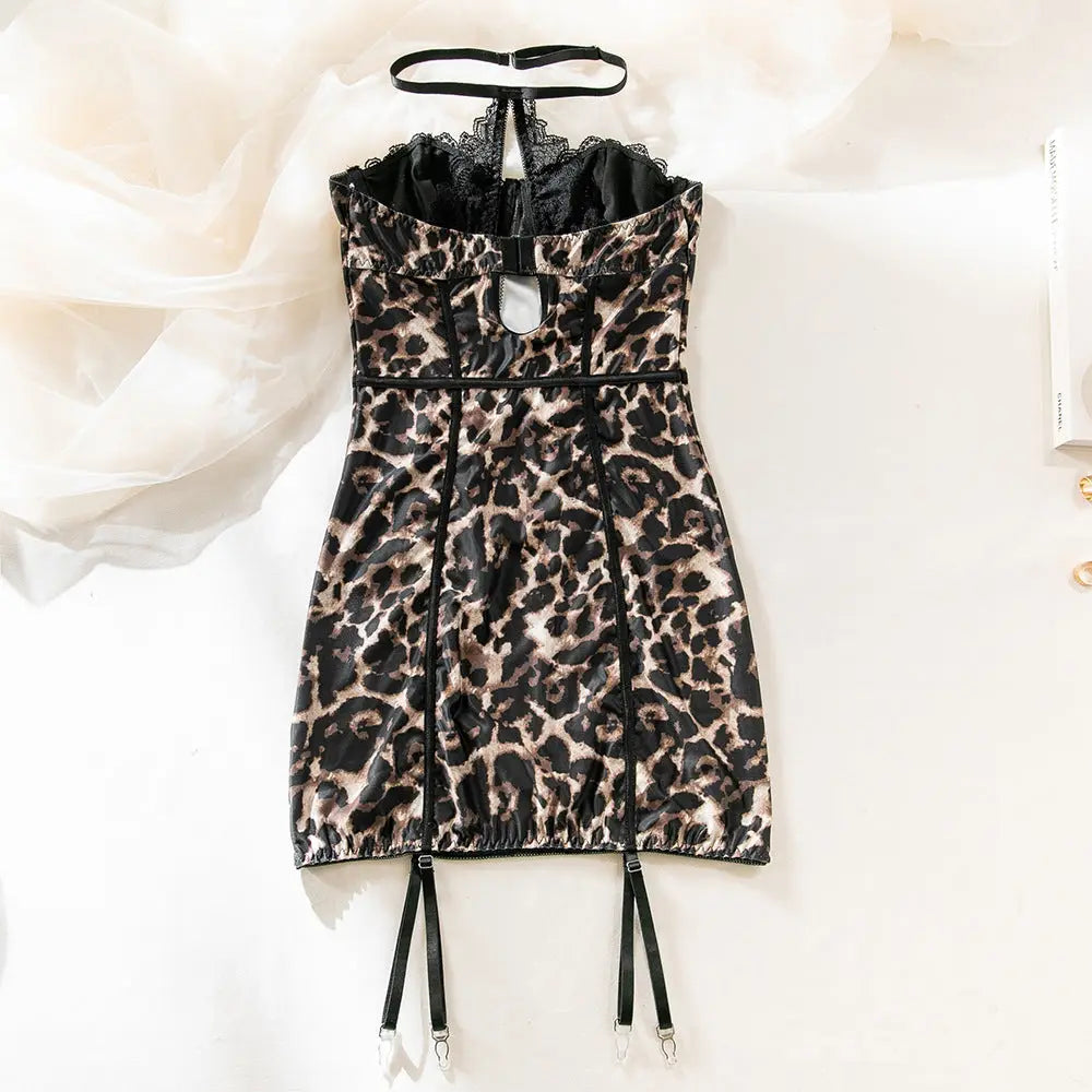 Leopard Lace Corset Dress - Women¡¯s Dresses Collection