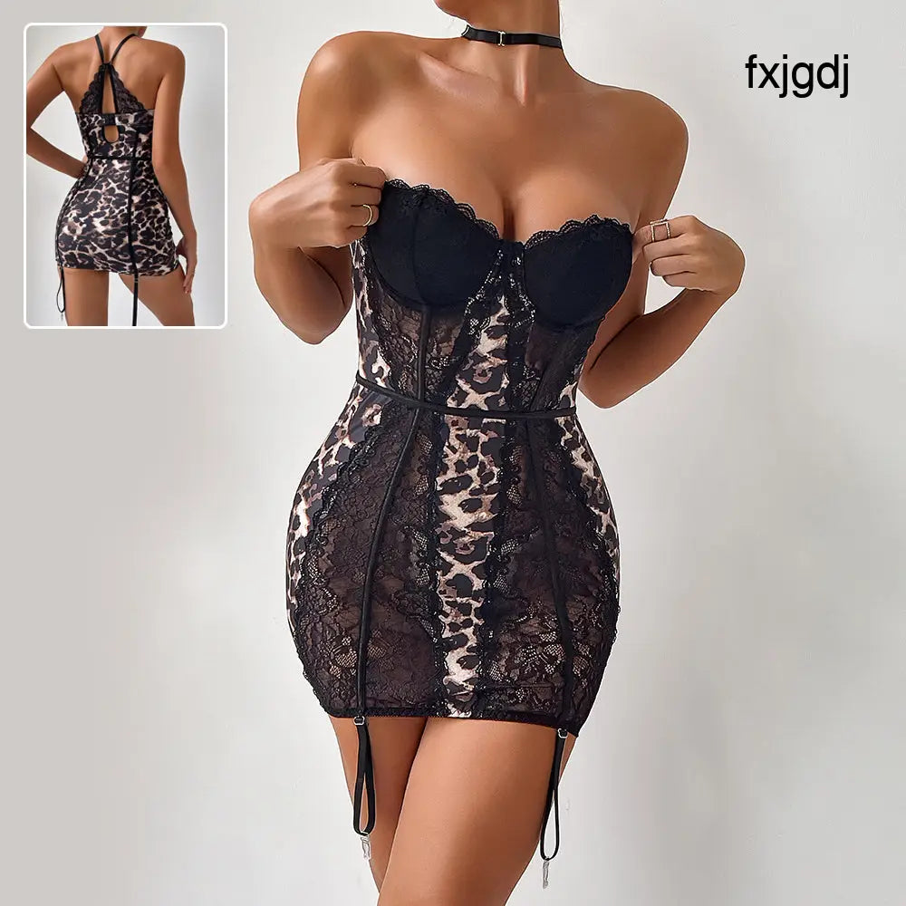 Leopard Lace Corset Dress - Women¡¯s Dresses Collection