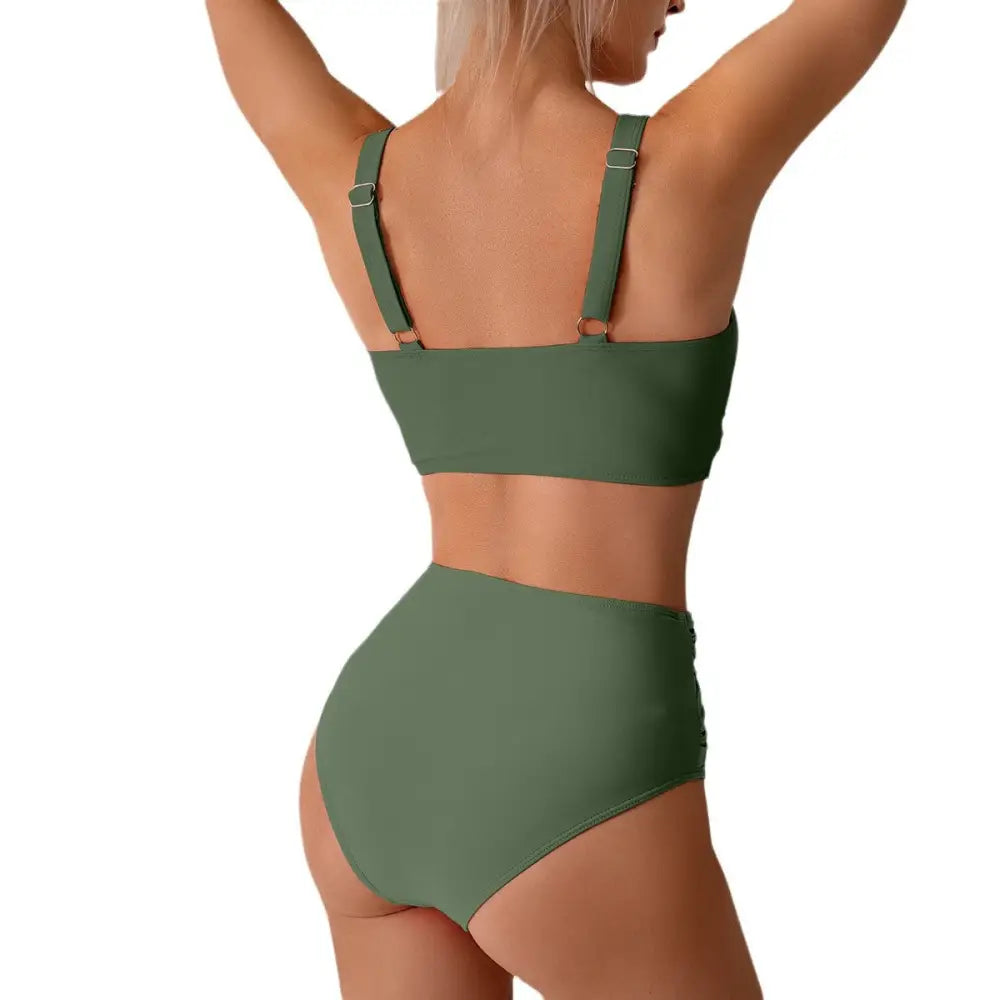 Sexy Split Swimsuit High Waist Swimsuit Outfit Bikini - Summer Clothing 2026
