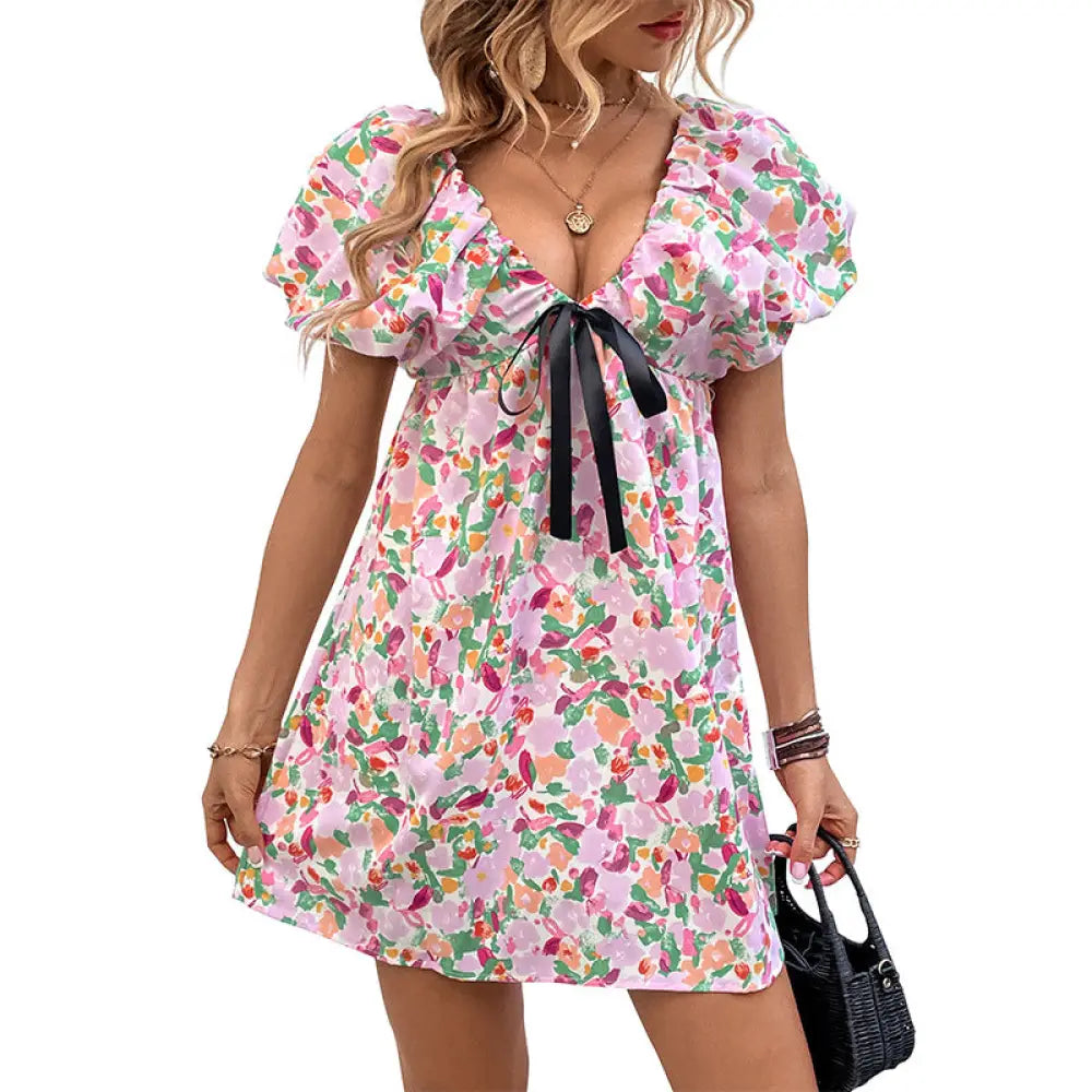 Summer Printed Mini Dress - Women¡¯s Dresses