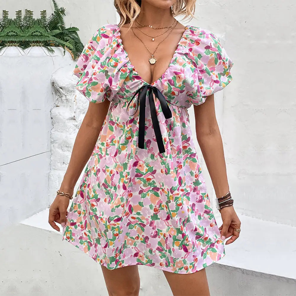Summer Printed Mini Dress - Women¡¯s Dresses