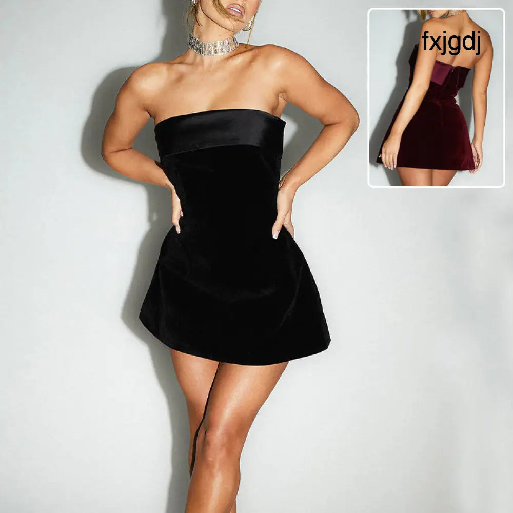 Tube-Top A-Line Party Dress - Women¡¯s Dresses Collection