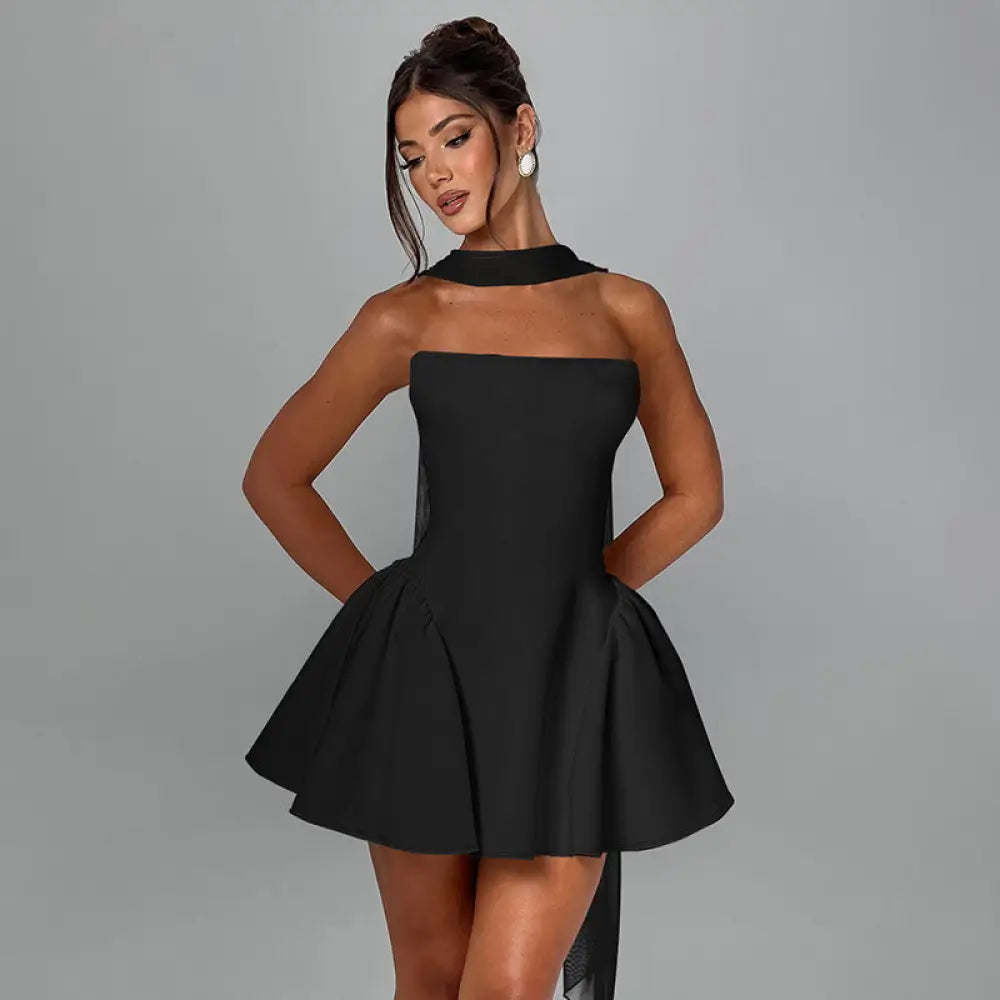 Tube Top Party Dress - Black / L - Women¡¯s Dresses Collection